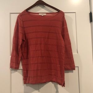 LOFT coral sweater
